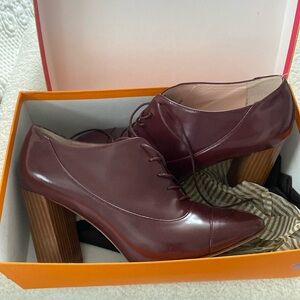 Kate spade oxblood heeled booties